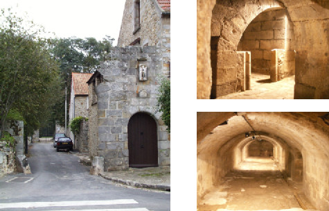 Caves et portail des Célestins